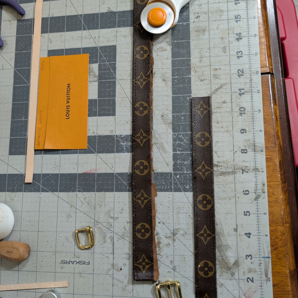 Upcycled Bracelet Made With Authentic Louis Vuitton Materials. - Picture 9 of 10